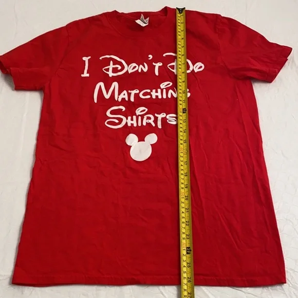 Gildan I Don’t Do Matching Shirts Disney t-shirt M - Picture 7 of 8